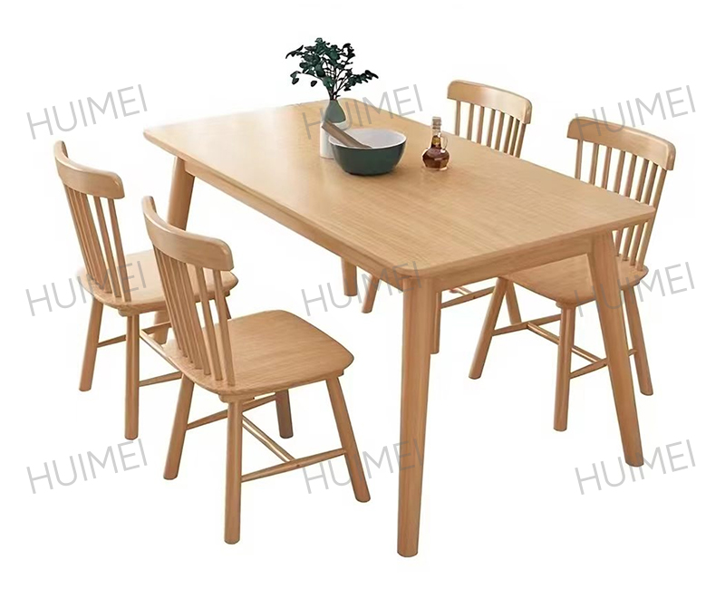 Huimei Wooden Teacher Dining Table Set with 4 Chairs (Wood-grain Finish) HMZX-015 Huimei Wooden Teacher Dining Table Set with 4 Chairs (Wood-grain Finish) HMZX-015