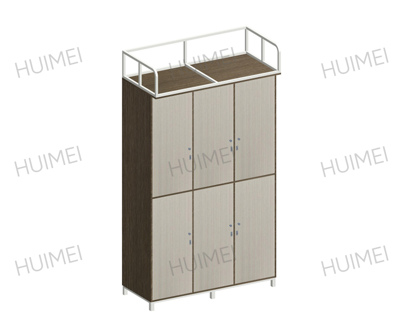 Six-Person Student Dormitory Wardrobe Cabinet with Storage Shelf Six-Person Student Dormitory Wardrobe Cabinet with Storage Shelf