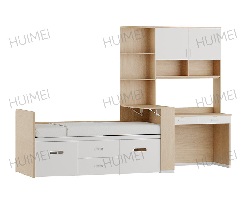 Multi Functional Combination Bed, Multi-functional Dormitory Bed, Bunk Table, Combination Cabinet, Dormitory Integrated Furniture, Multi-functional Student Bunk Bed